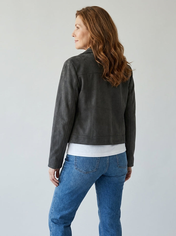 Adelia | Cropped Biker Jacket