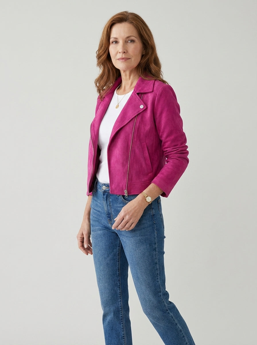 Adelia | Cropped Biker Jacket