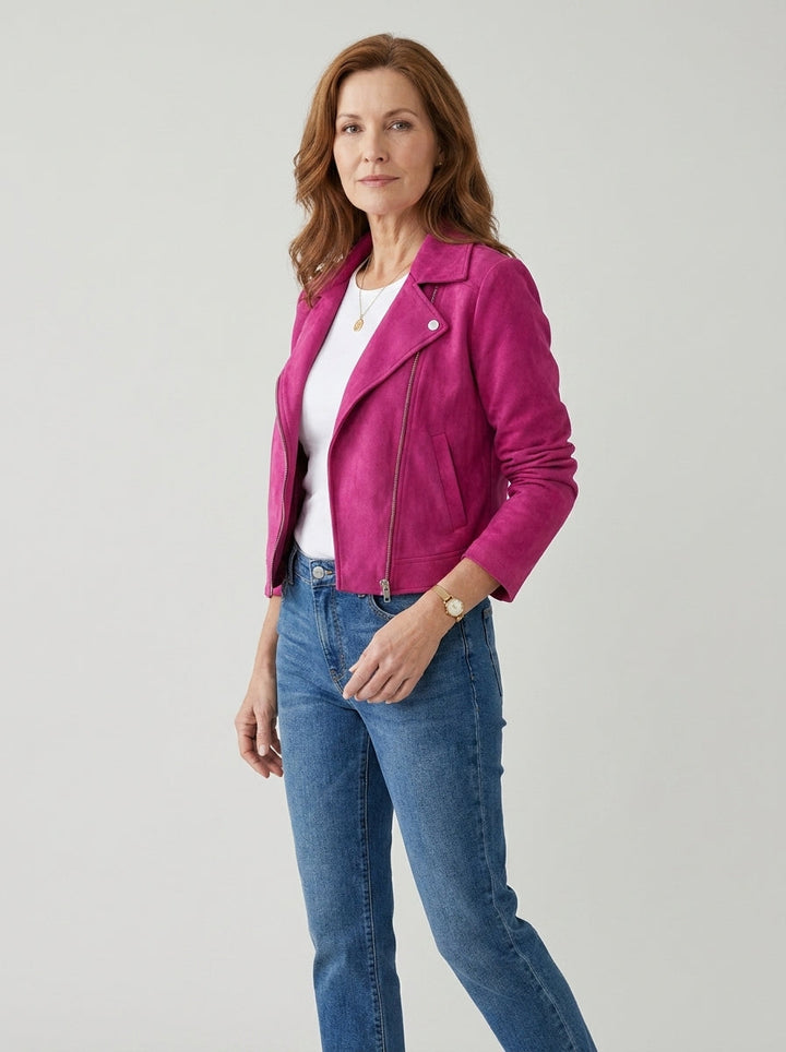Adelia | Cropped Biker Jacket