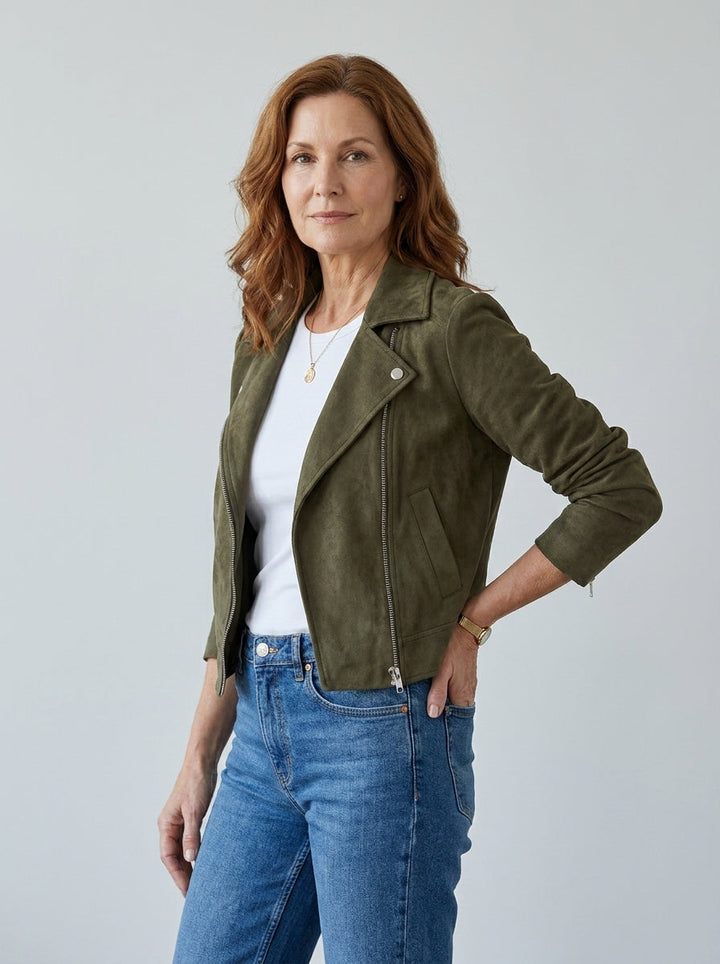Adelia | Cropped Biker Jacket