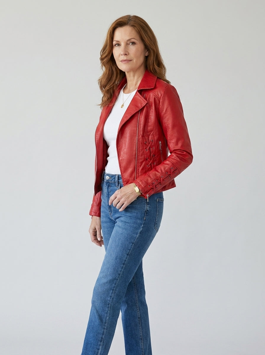 Jocelyn | Laced Biker Jacket