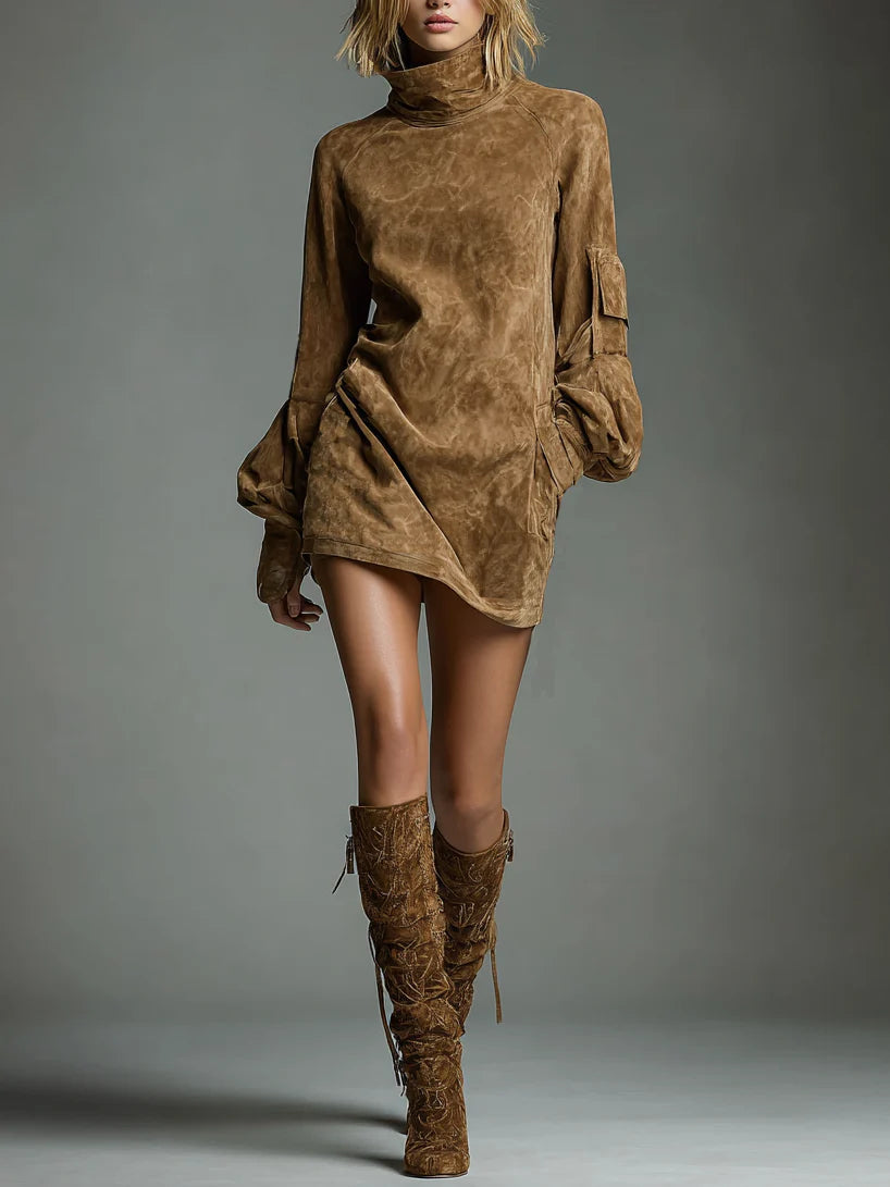 Phoebe | High-Neck Mini Dress