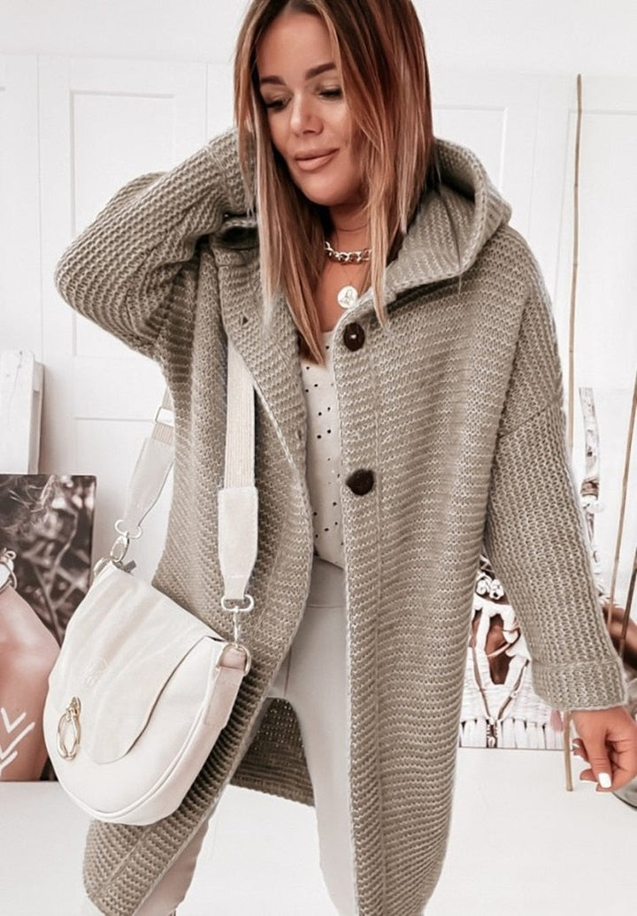 Diane | Hooded Longline Cardigan