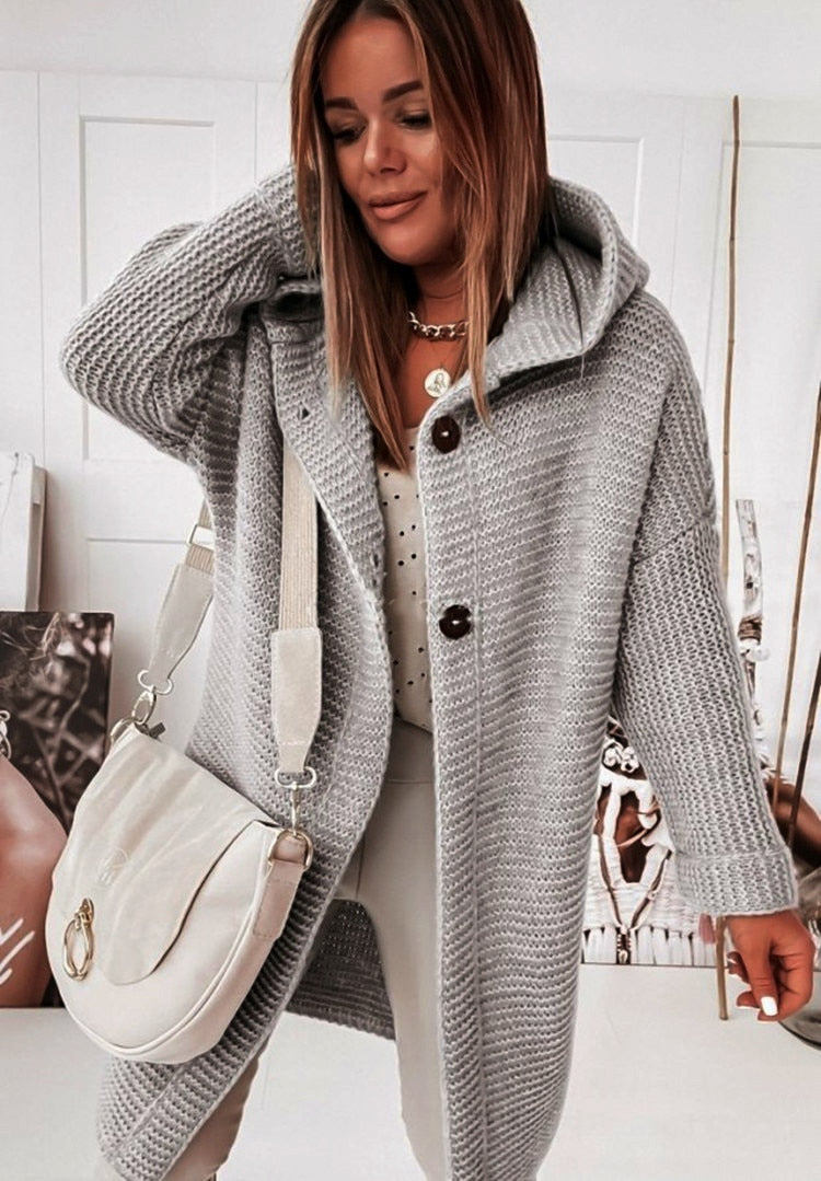 Diane | Hooded Longline Cardigan