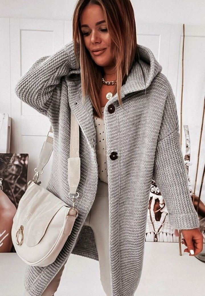 Diane | Hooded Longline Cardigan