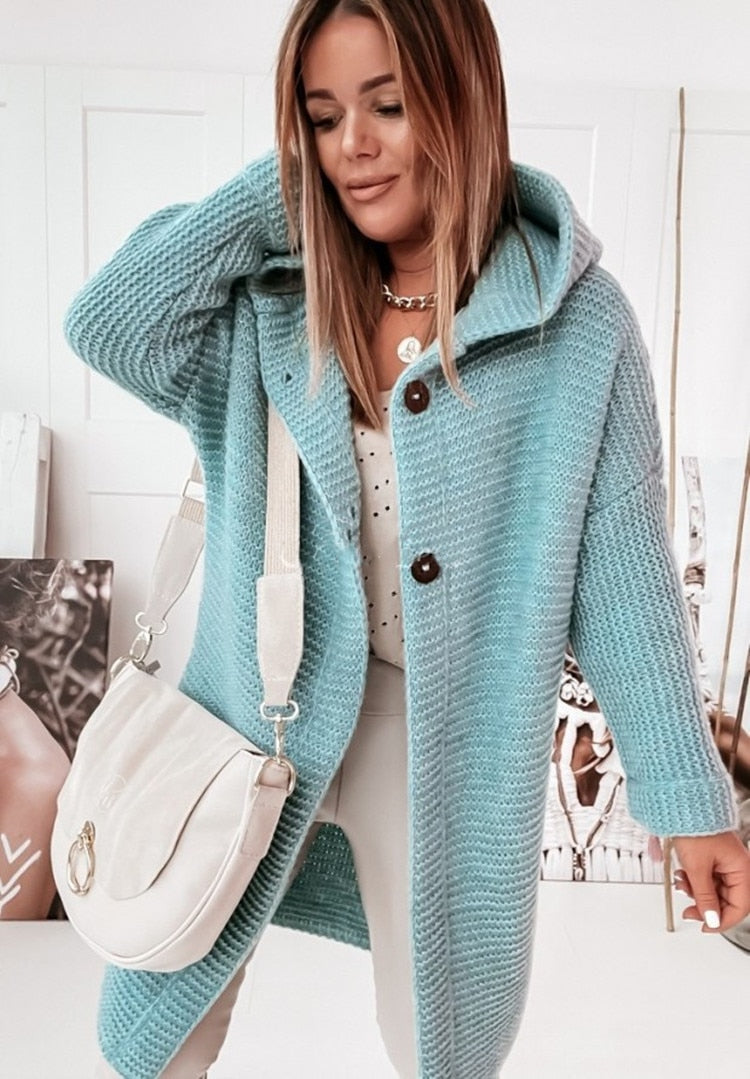 Diane | Hooded Longline Cardigan