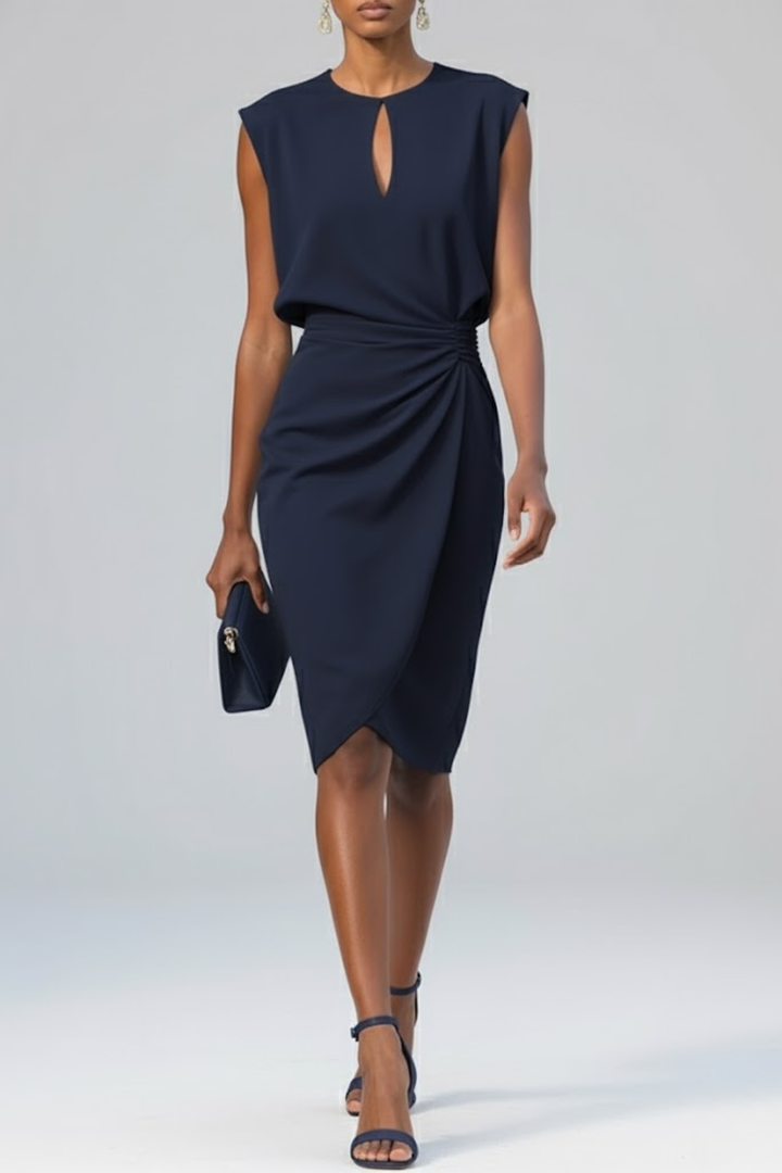 Cordula | Draped Midi Dress