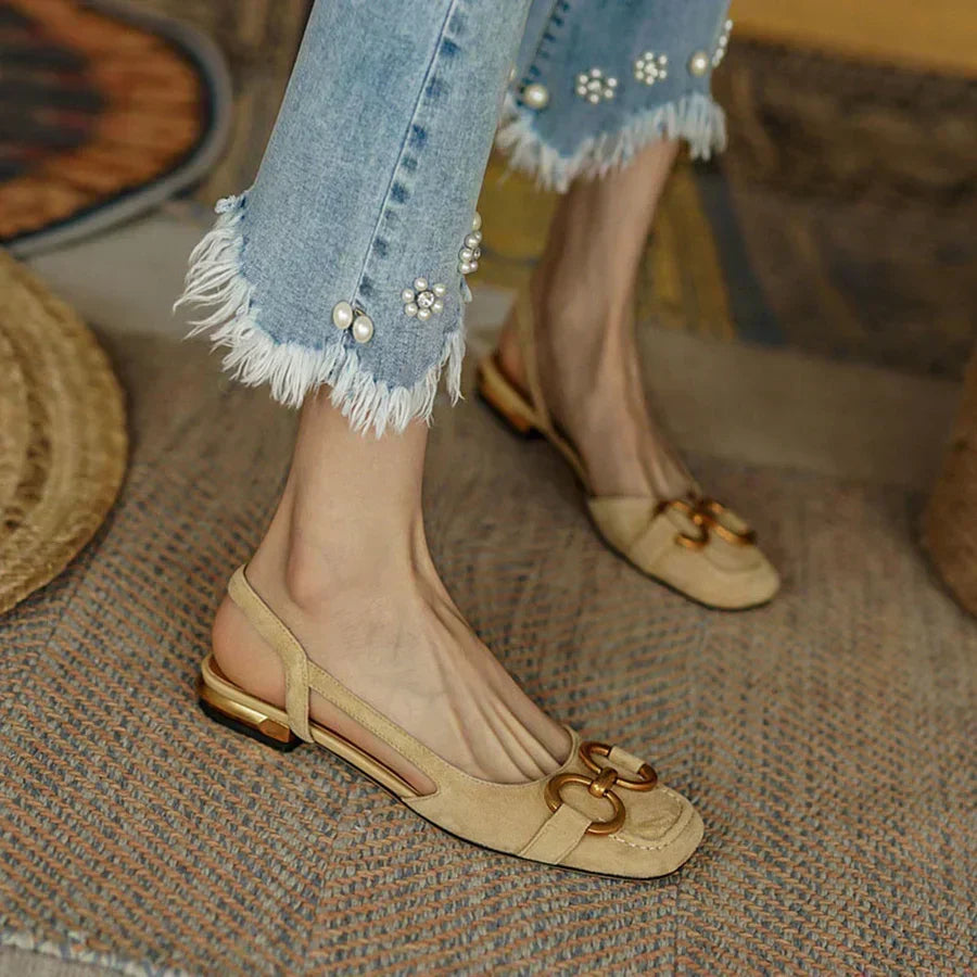 Margaux | Buckle Slingback Flats