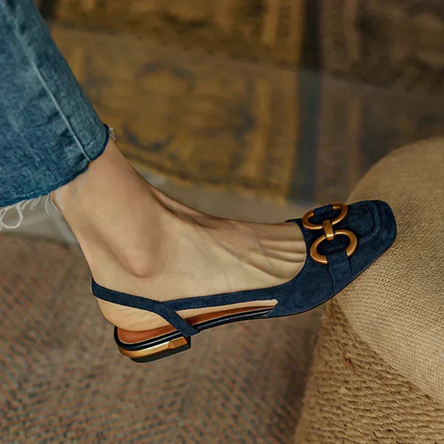 Margaux | Buckle Slingback Flats