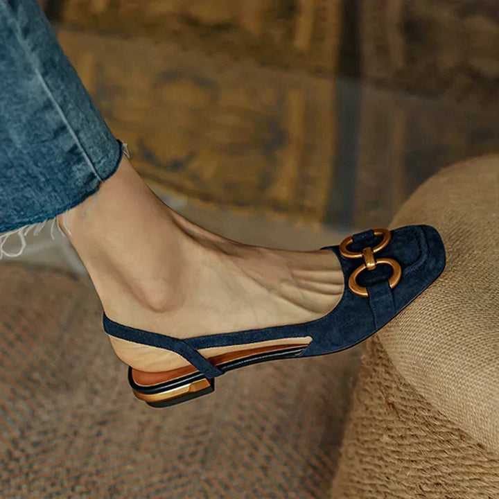 Margaux | Buckle Slingback Flats
