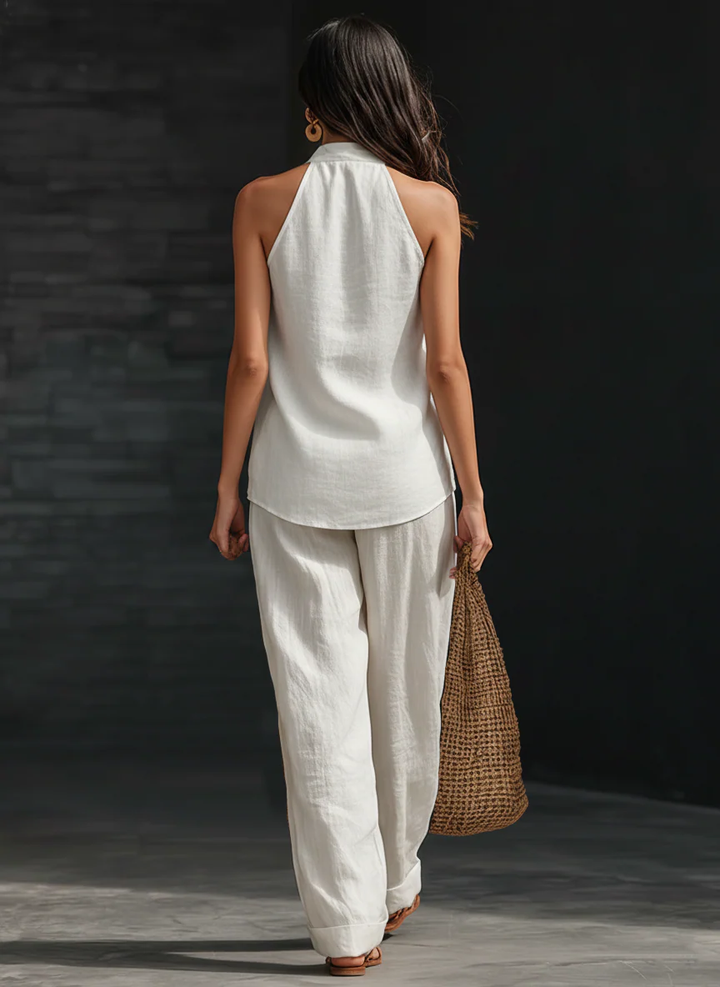 Lena | Relaxed Halter Two-Piece Set