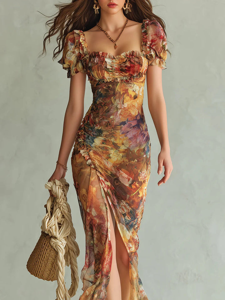 Cosima | Painterly Floral Maxi Dress