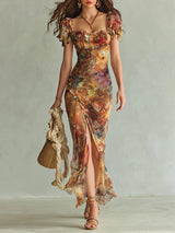 Cosima | Painterly Floral Maxi Dress