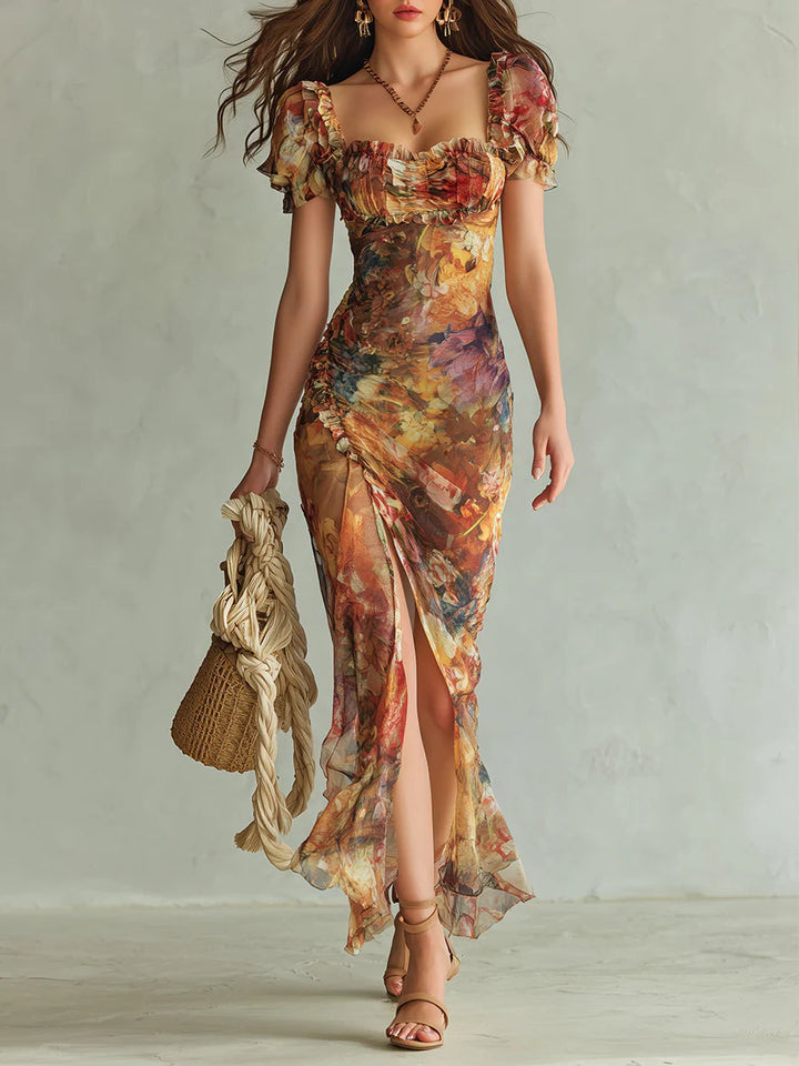 Cosima | Painterly Floral Maxi Dress