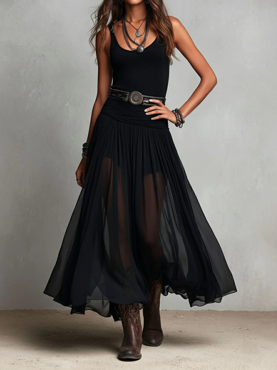 Esme | Flowing Sleeveless Maxi Dress