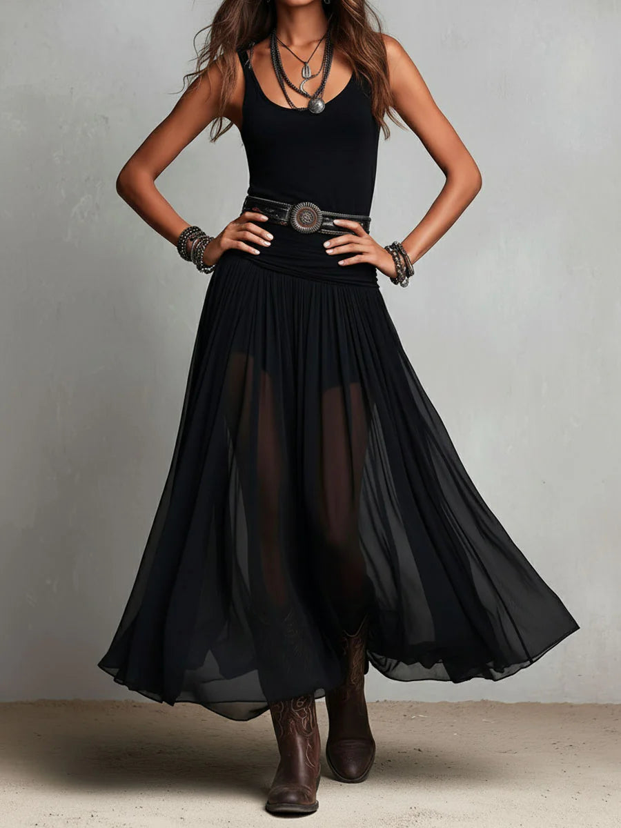 Esme | Flowing Sleeveless Maxi Dress
