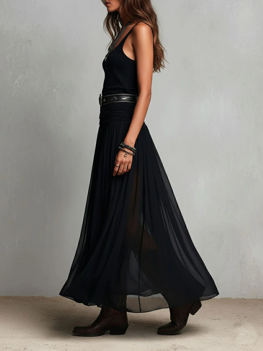 Esme | Flowing Sleeveless Maxi Dress