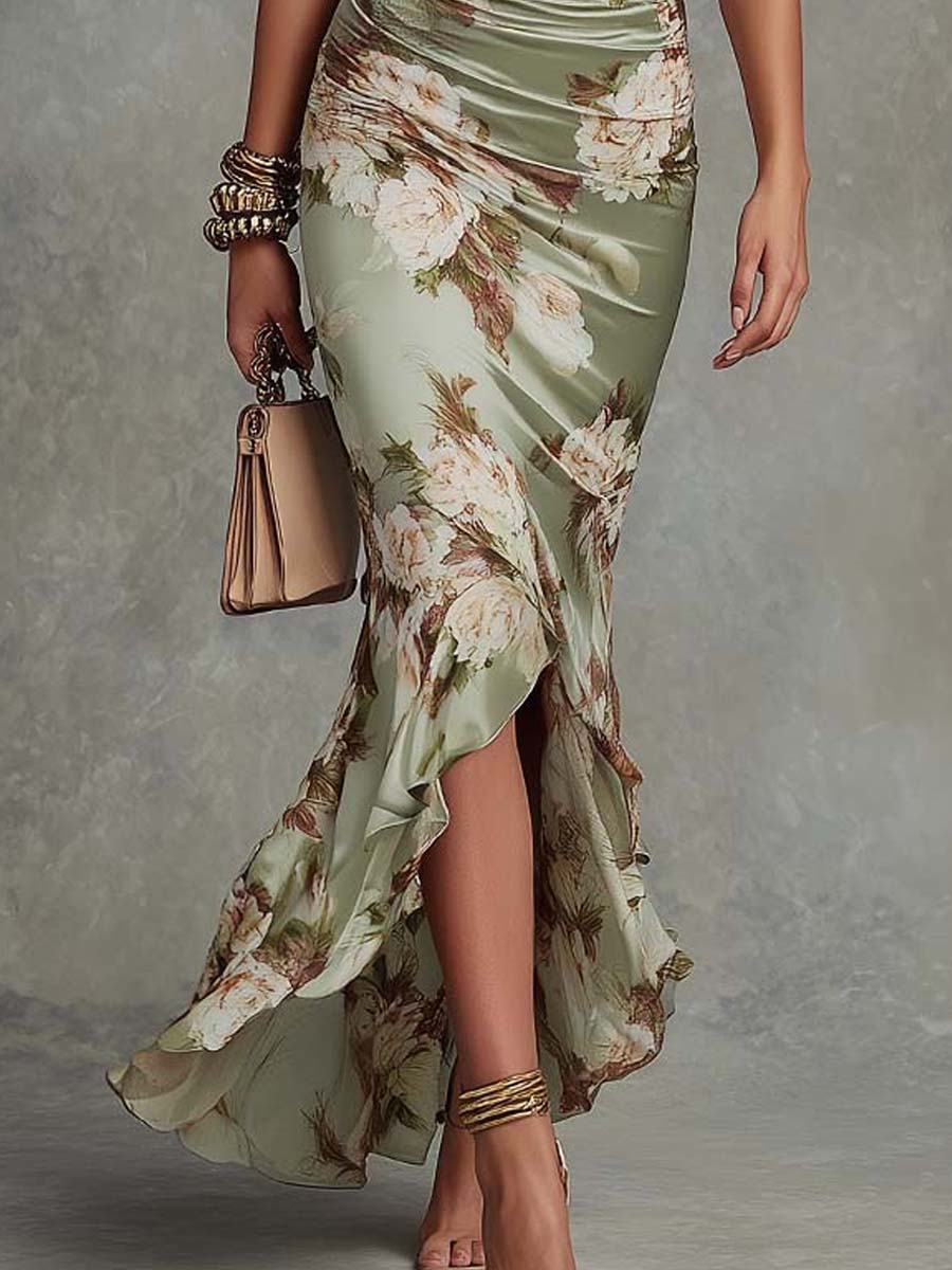 Magnolia | Ruffled Floral Maxi Dress