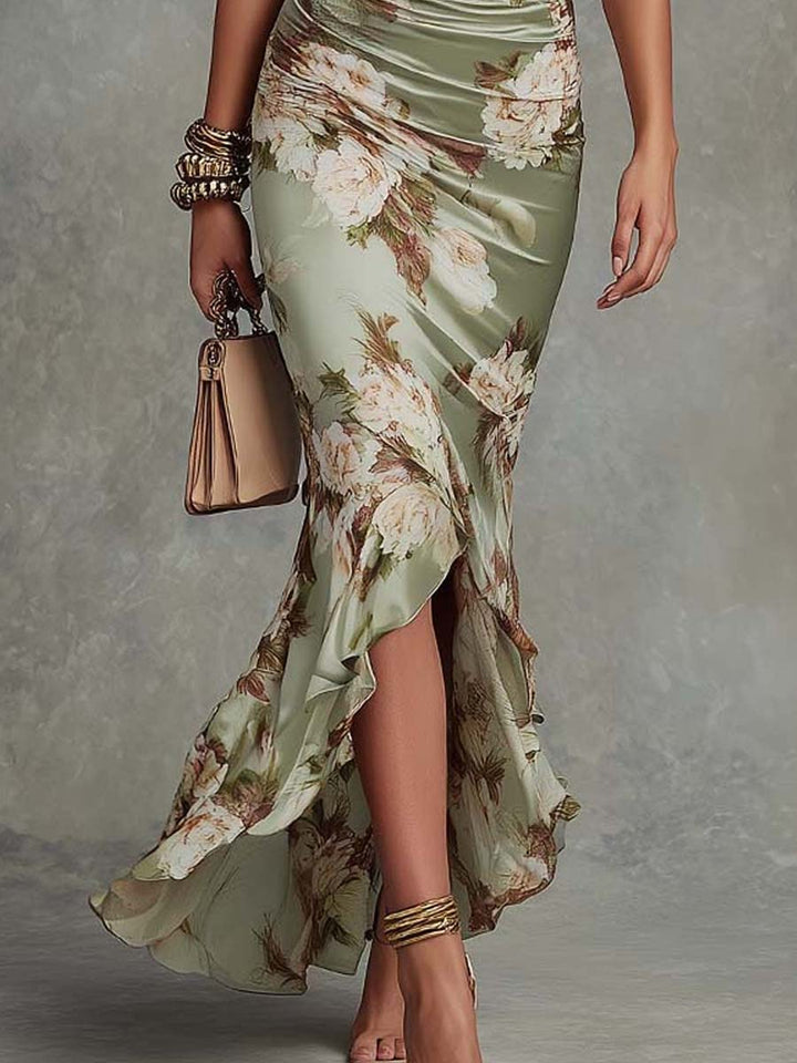 Magnolia | Ruffled Floral Maxi Dress