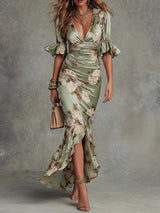 Magnolia | Ruffled Floral Maxi Dress