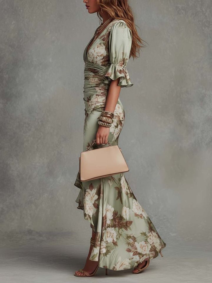 Magnolia | Ruffled Floral Maxi Dress