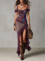Esme | Free-Spirited Cold-Shoulder Maxi Dress