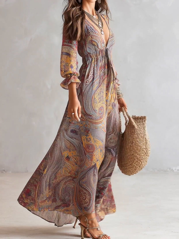 Giulia | Flowing Bohemian Maxi Dress