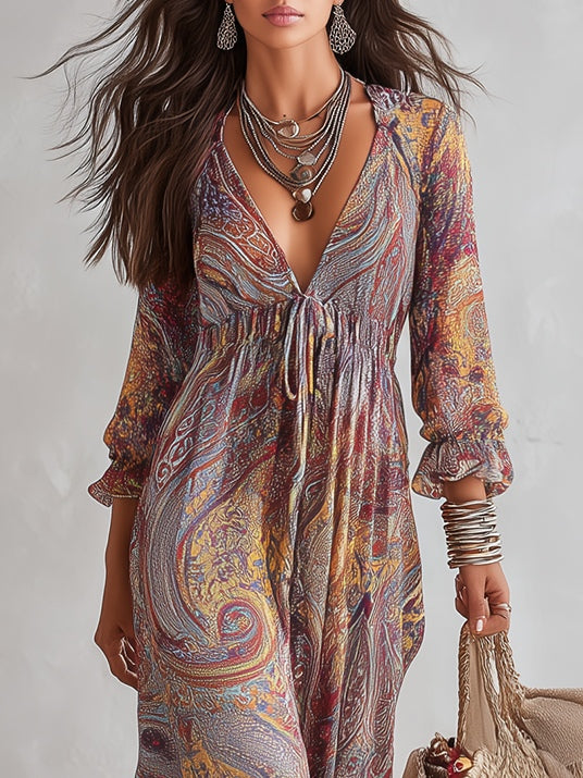 Giulia | Flowing Bohemian Maxi Dress