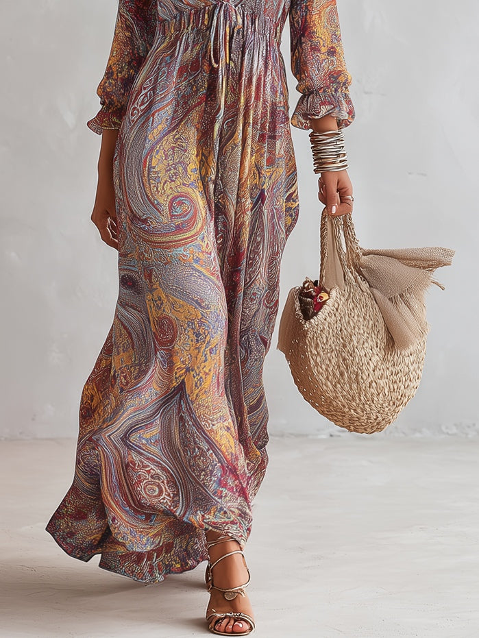 Giulia | Flowing Bohemian Maxi Dress