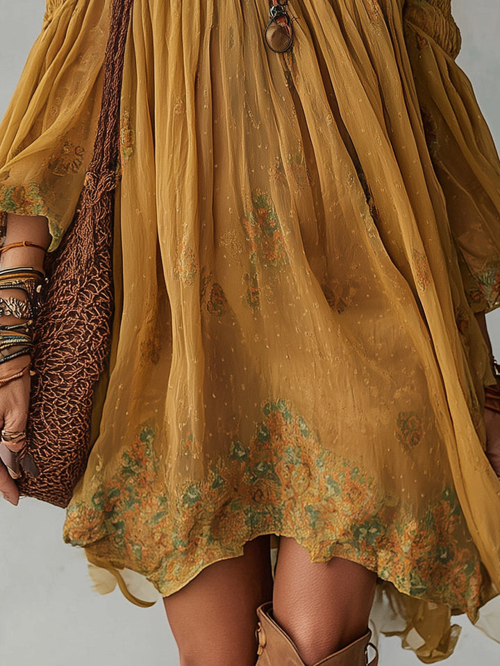 Juno | Off-Shoulder Floral Mini Dress