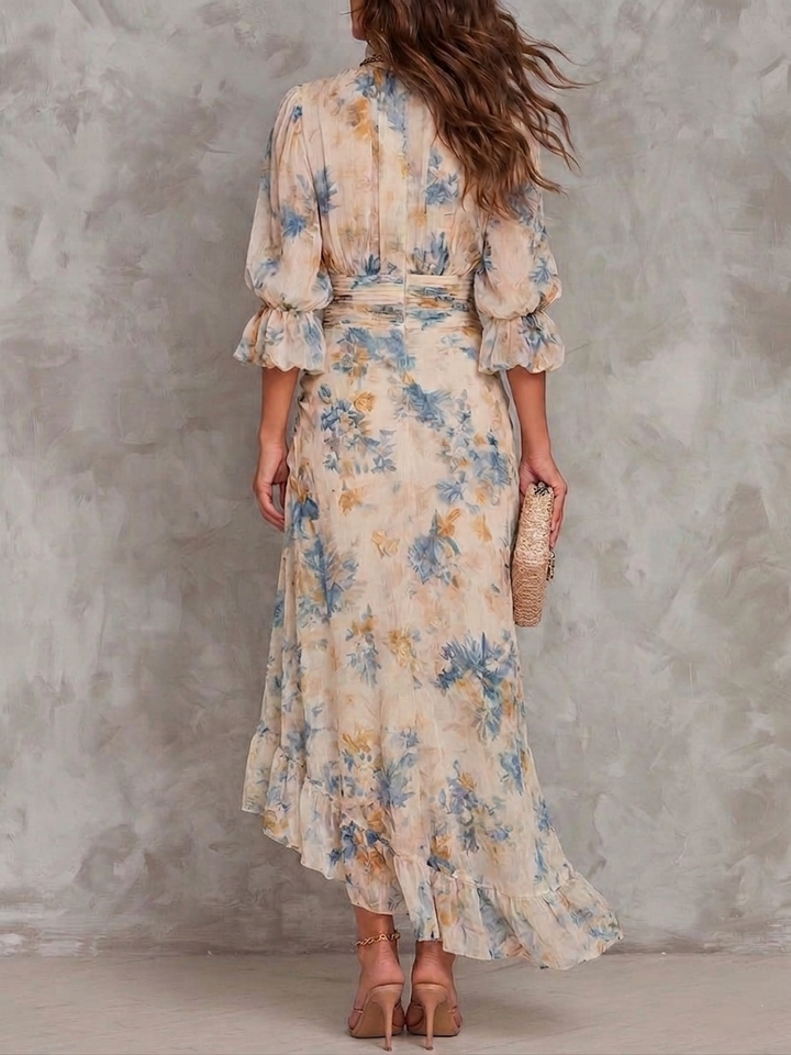 Clarissa | Floral Ruffled Maxi Dress
