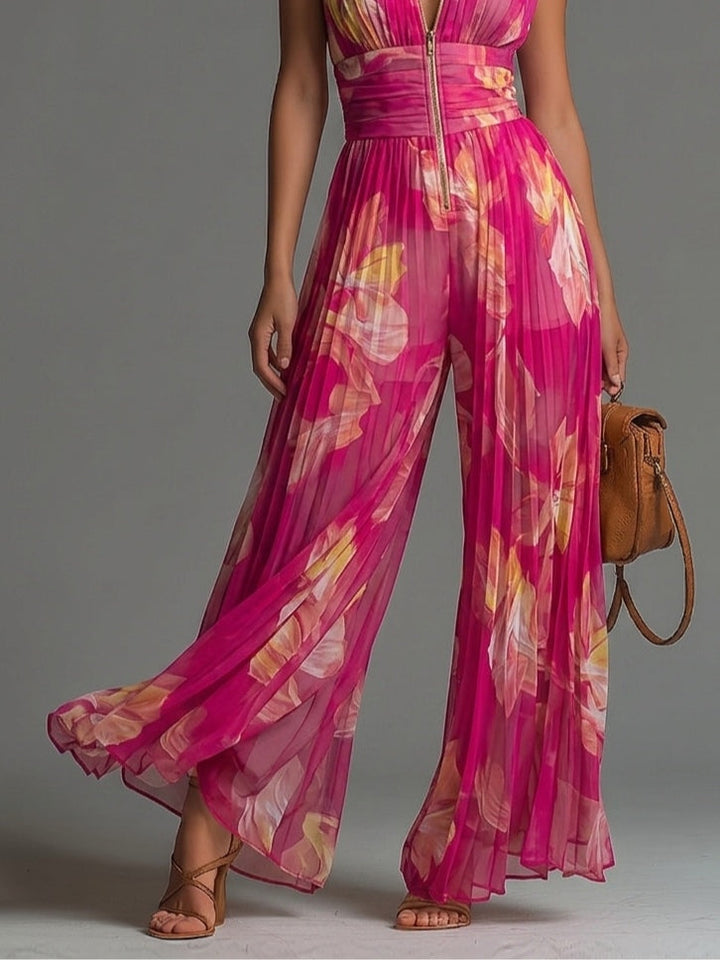 Anthea | Pleated Wide-Leg Jumpsuit