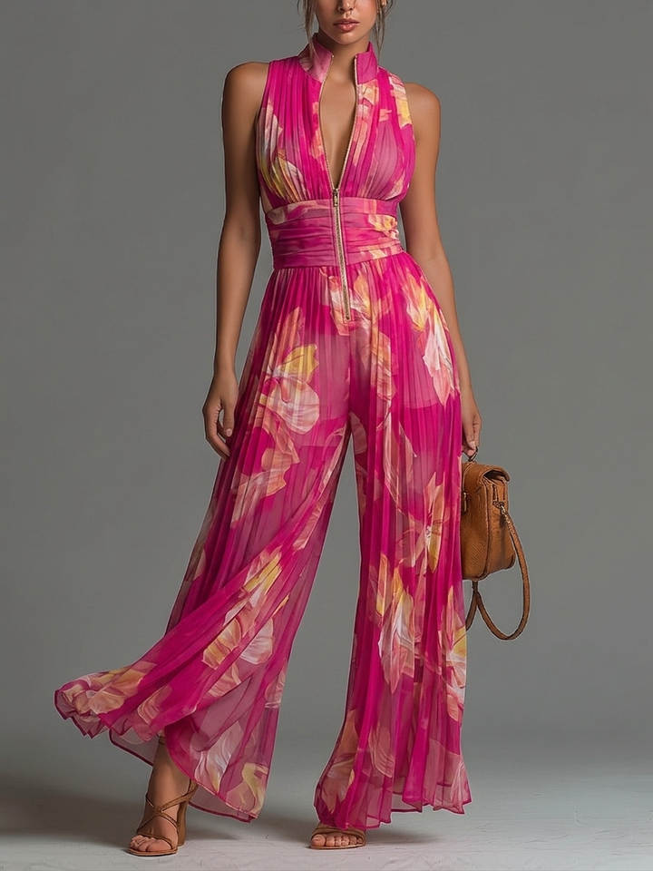 Anthea | Pleated Wide-Leg Jumpsuit