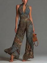 Linette | Pleated Wide-Leg Jumpsuit