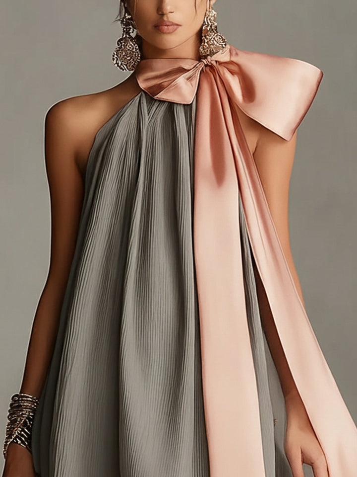 Felicity | Elegant Bow-Detail Mini Dress