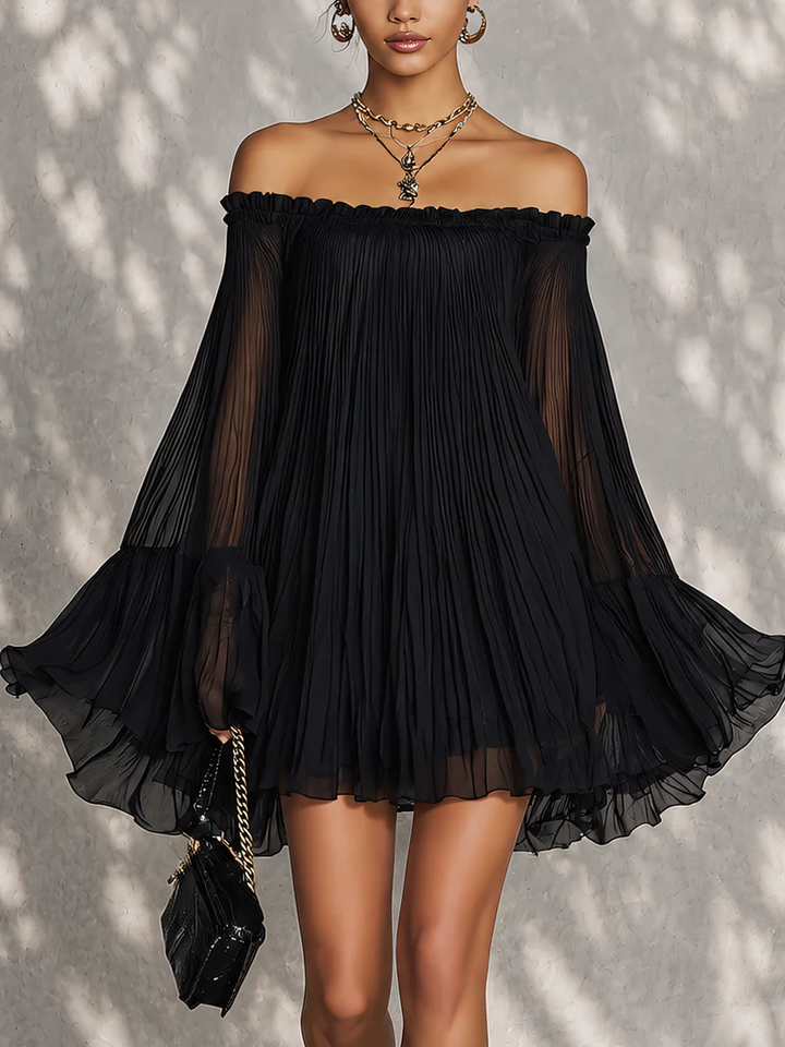 Séverine | Off-Shoulder Ruffle Mini Dress