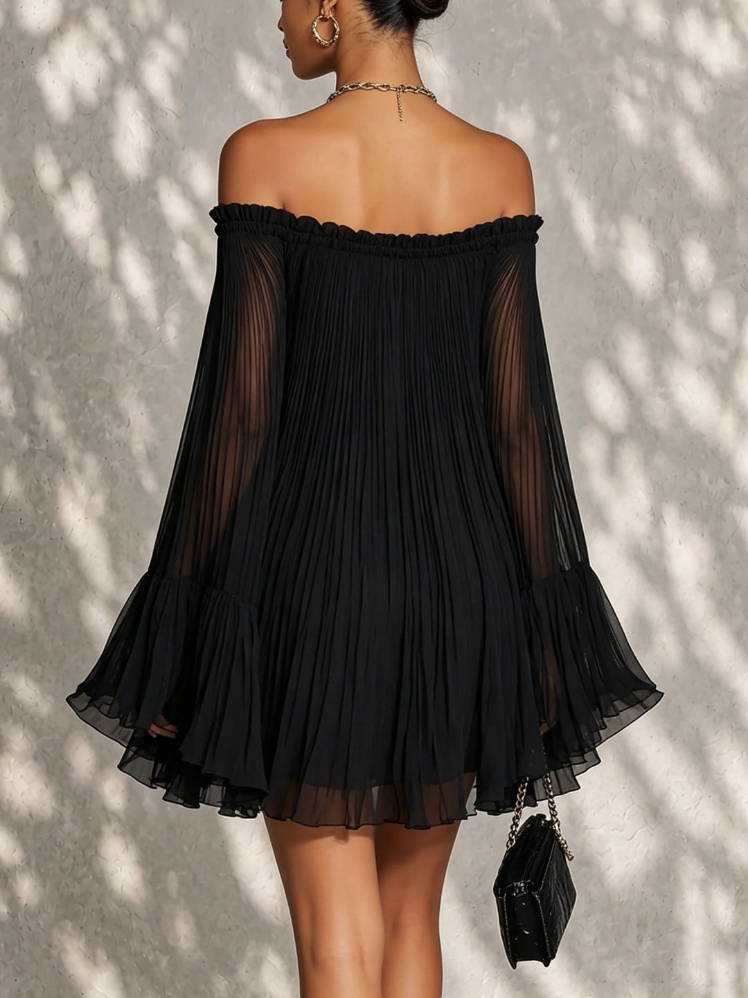 Séverine | Off-Shoulder Ruffle Mini Dress