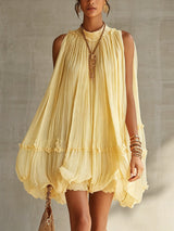 Lucette | Flowing Ruffled Mini Dress