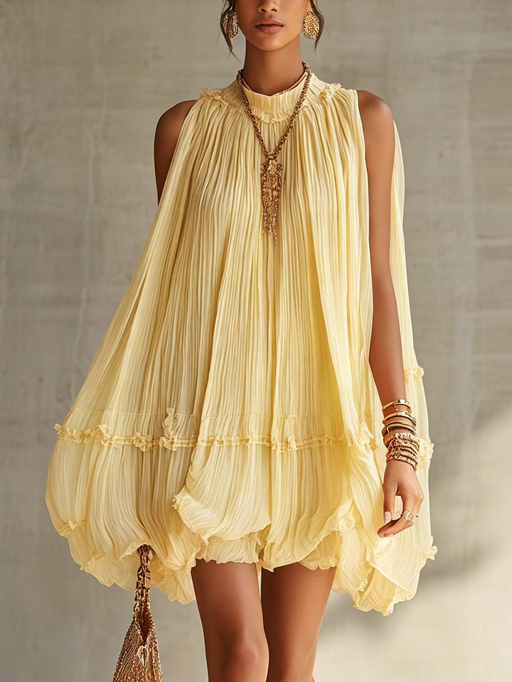 Lucette | Flowing Ruffled Mini Dress