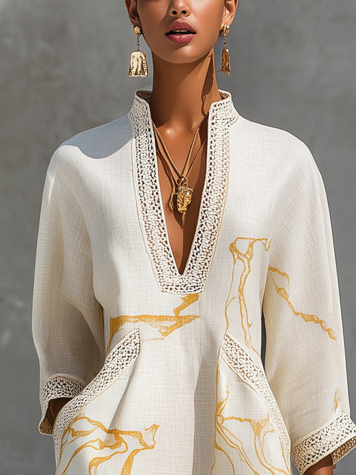 Manon | Artful Print Mini Dress