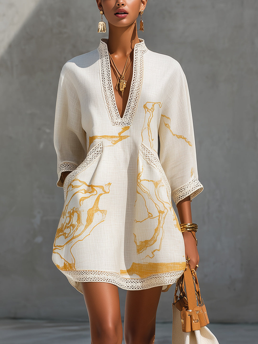 Manon | Artful Print Mini Dress