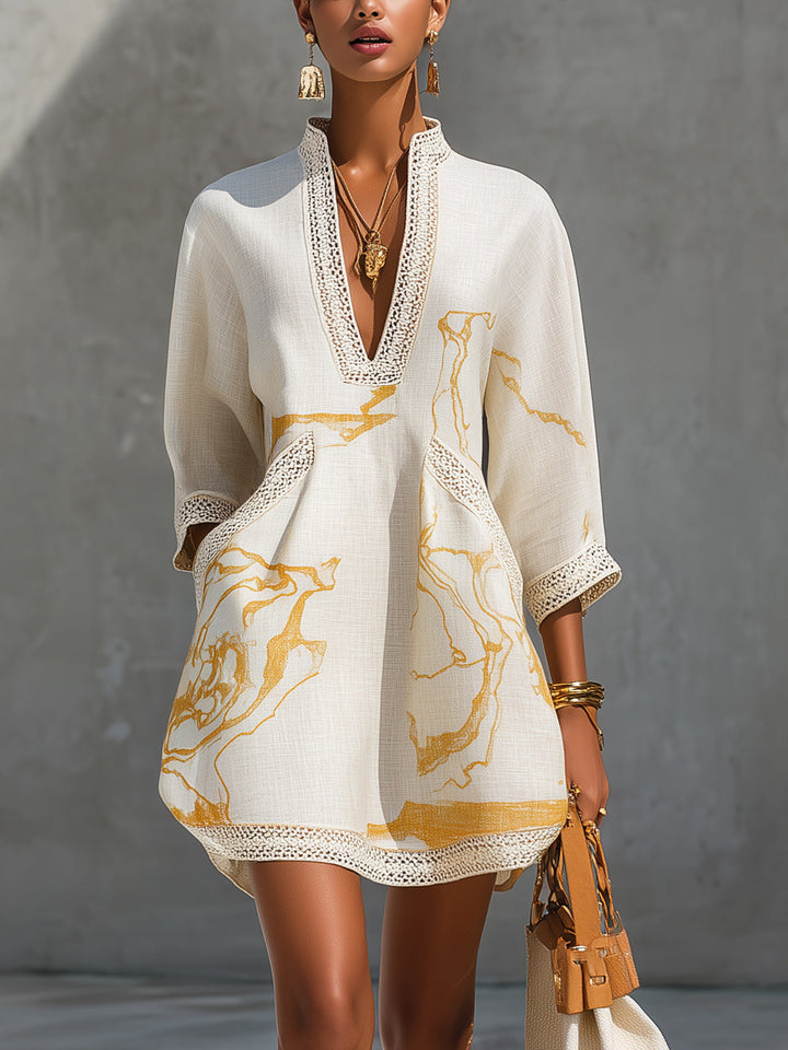 Manon | Artful Print Mini Dress