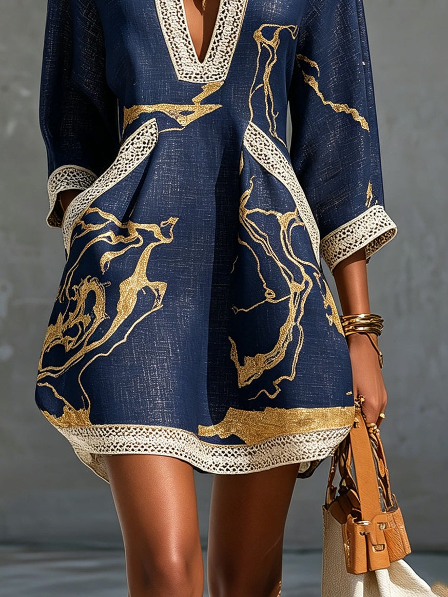 Odalys | V-Neck Tunic Dress