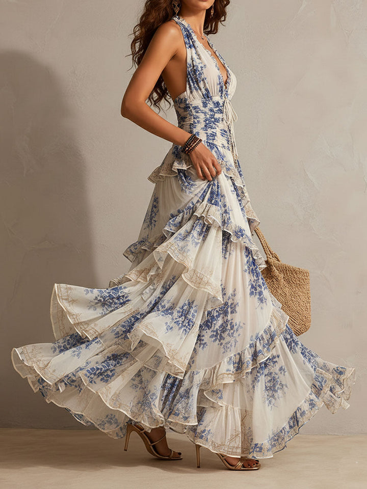 Jacqueline | Romantic Ruffled Maxi Dress