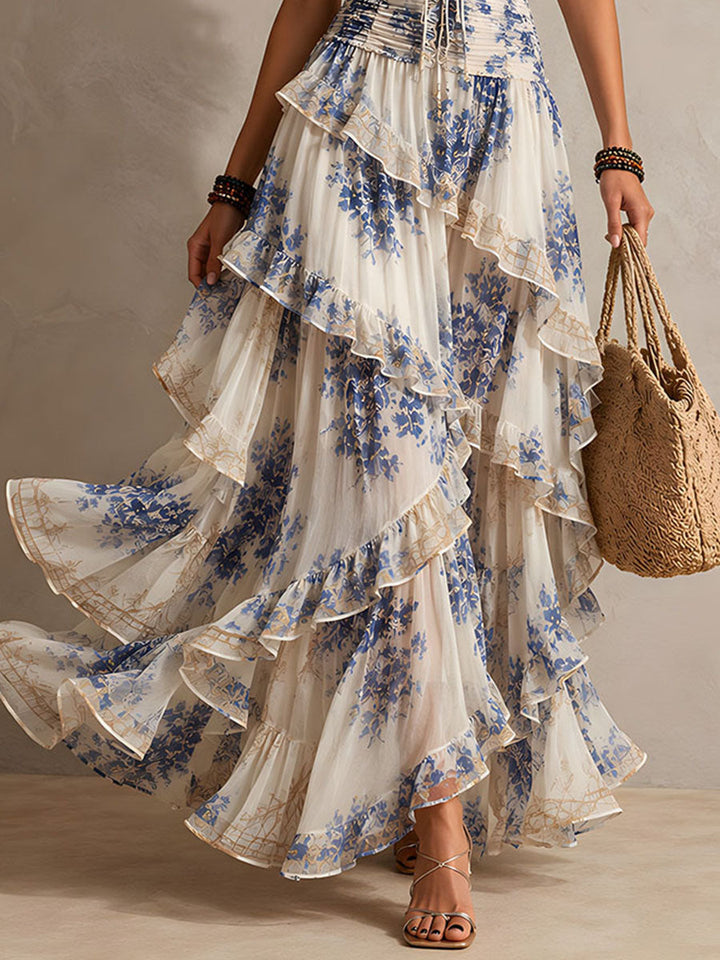 Jacqueline | Romantic Ruffled Maxi Dress