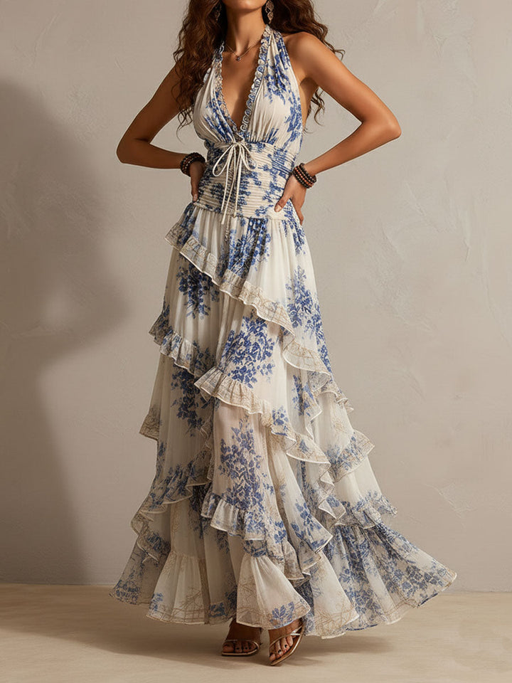 Jacqueline | Romantic Ruffled Maxi Dress