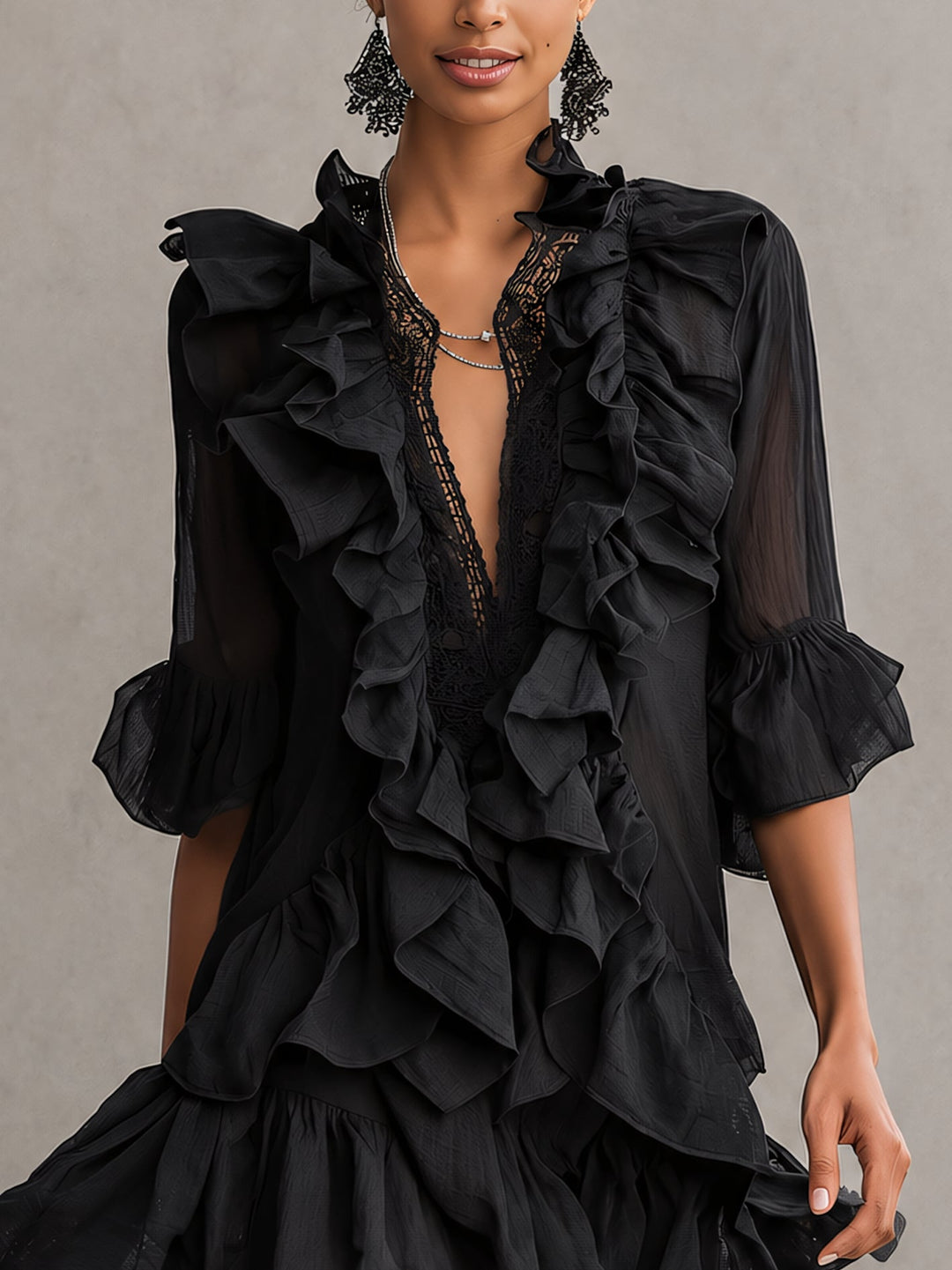 Francesca | Ruffled Mini Dress