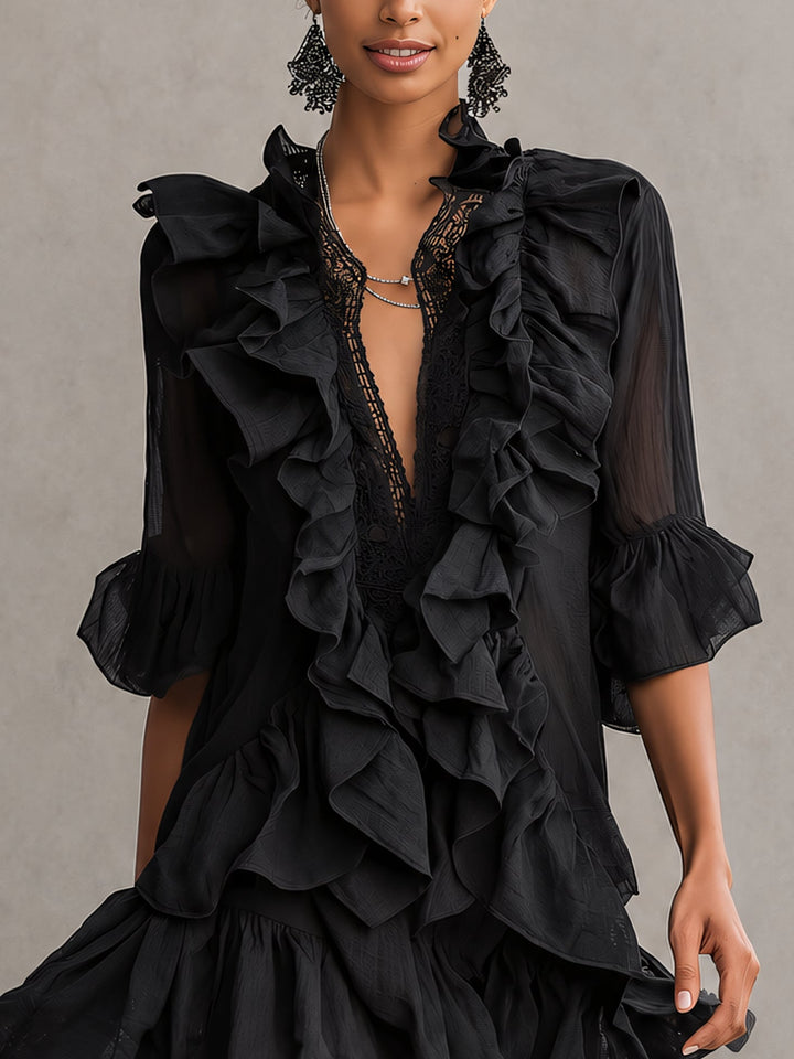 Francesca | Ruffled Mini Dress