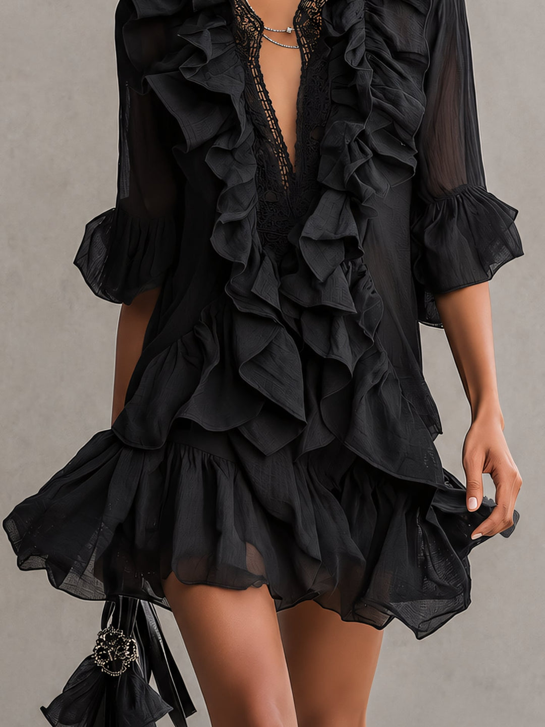 Francesca | Ruffled Mini Dress