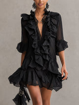 Francesca | Ruffled Mini Dress
